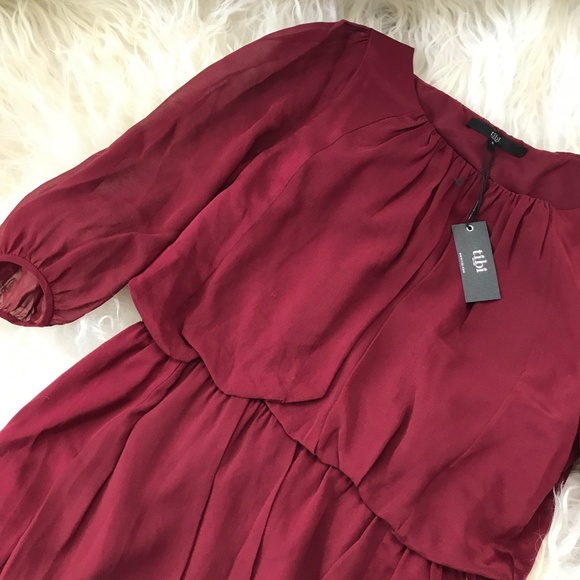 Tibi Silk Draped Dress - Picture 6 of 7